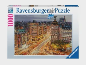 1000 pc Puzzle - Gran Via, Madrid