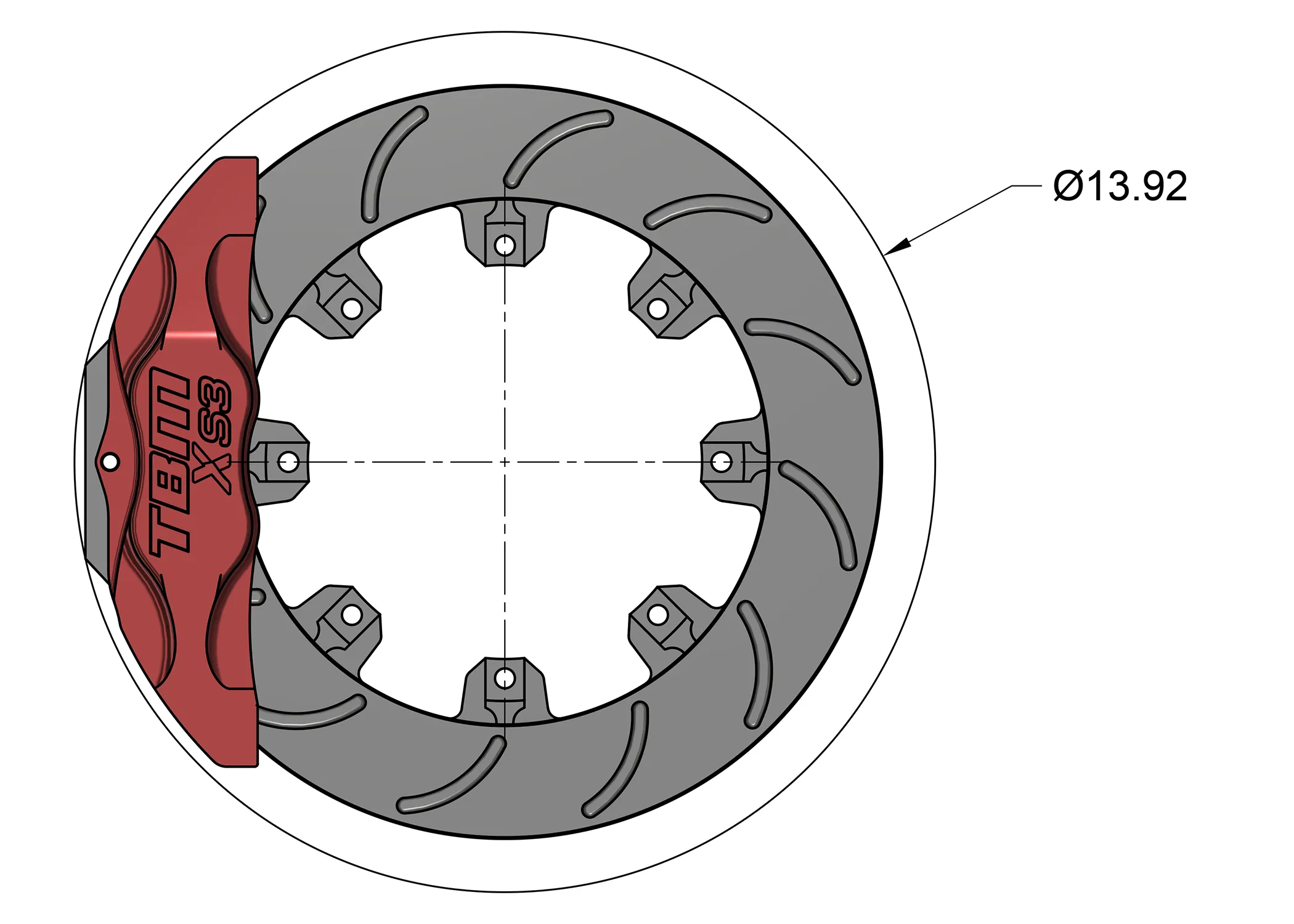 1964-72 Buick GS XS3 Front Extreme Street Brake Kit