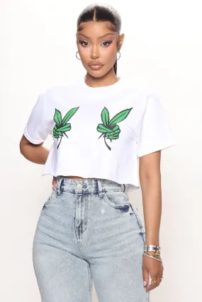 2 High To Function Cropped Tee - White