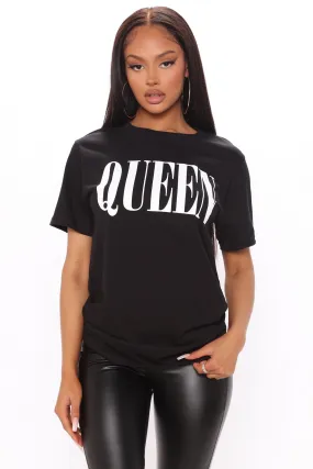 A King's Queen Short Sleeve Tee - Black