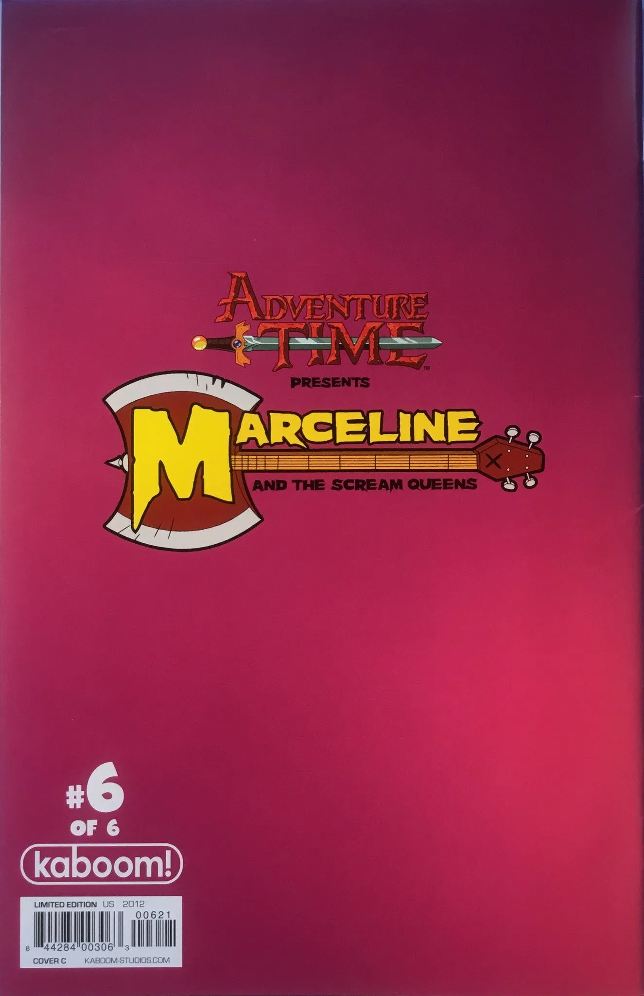 ADVENTURE TIME MARCELINE AND THE SCREAM QUEENS # 6 (1:15 VARIANT COVER)