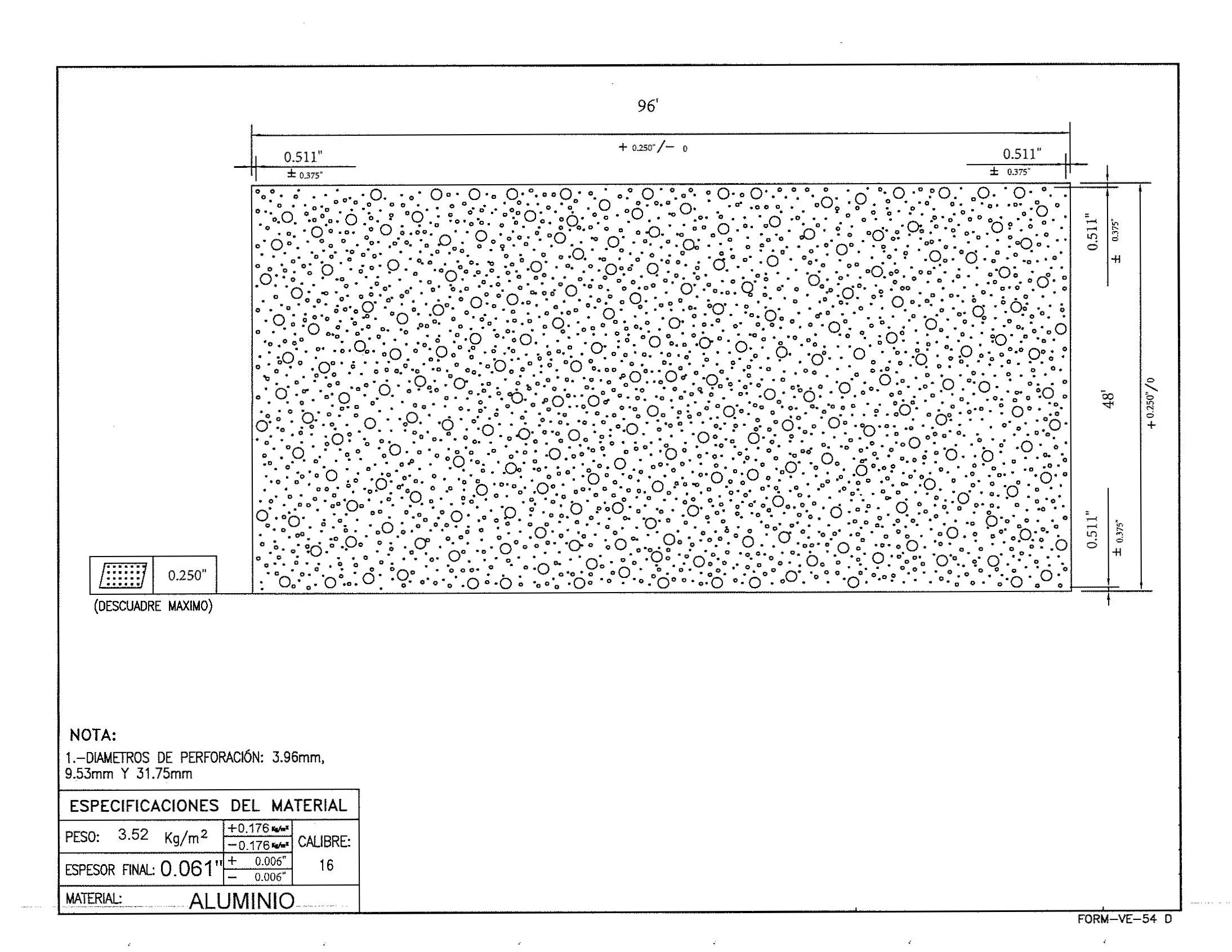 Aluminum Perforated Panel 127177