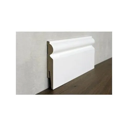 BATTISCOPA in MDF BIANCO Zoccolino GRAN DUCALE VENEZIANO 110X15 (prezzo al metro lineare)