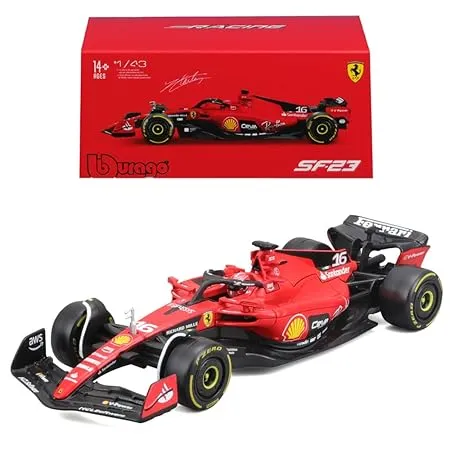 Bburago - 1/43 Scale Model Compatible with Ferrari SF21 - 16 Compatible with Charles Leclerc 2021 Formula 1 Model Car (Red) - (No Cash On Delivery Allowed On This Product