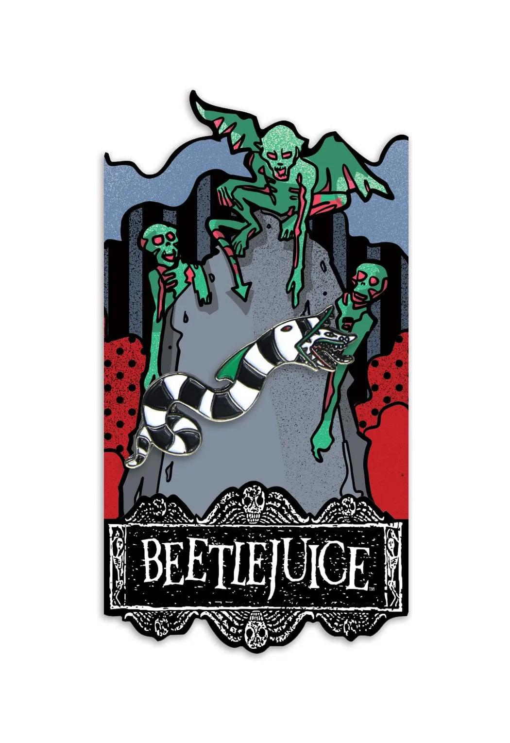 Beetlejuice: Sandworm Enamel Pin