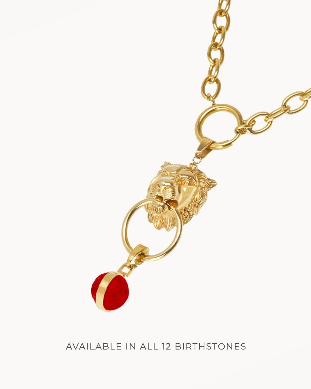 Birthday Lion Habbata Charm Chain Set, Gold