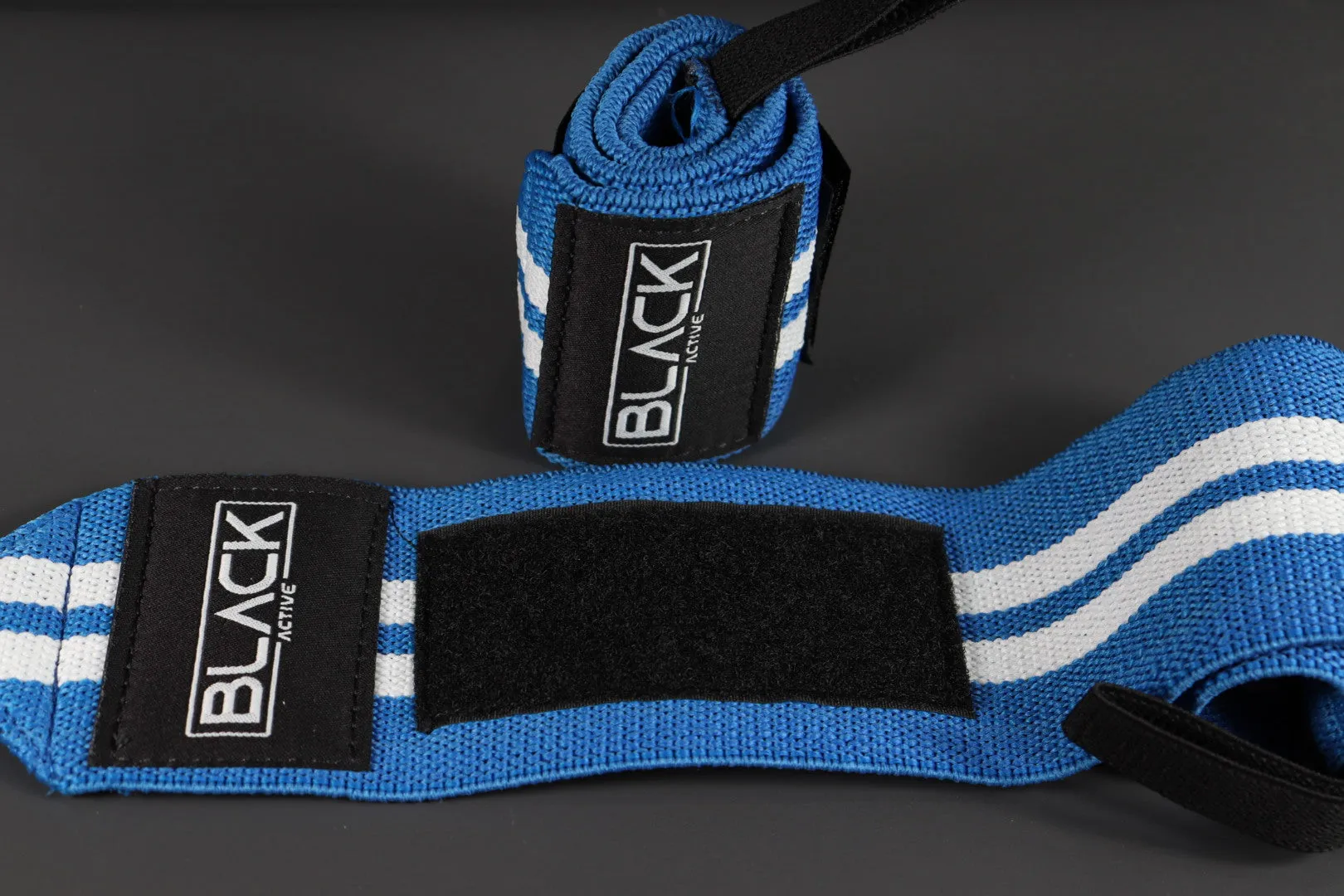 BLUE STRIPE WRIST WRAPS