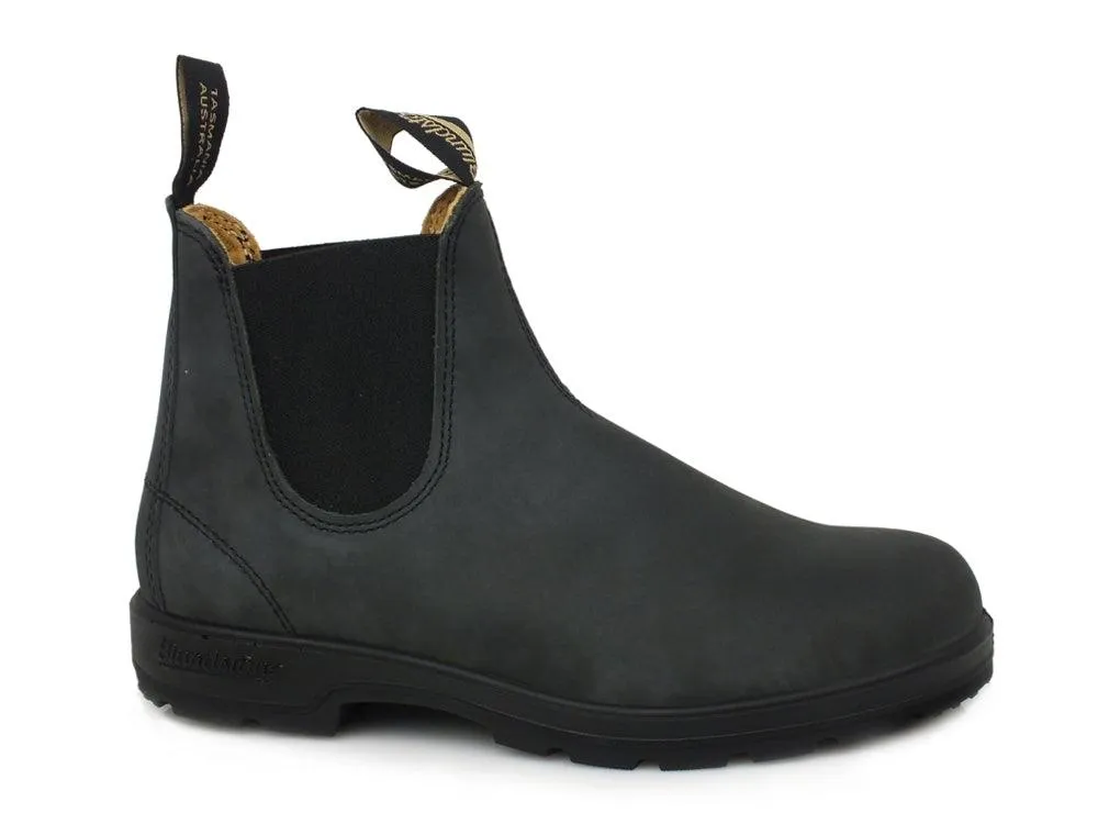 BLUNDSTONE Stivaletto Polacco Elastici Rustic Black 587