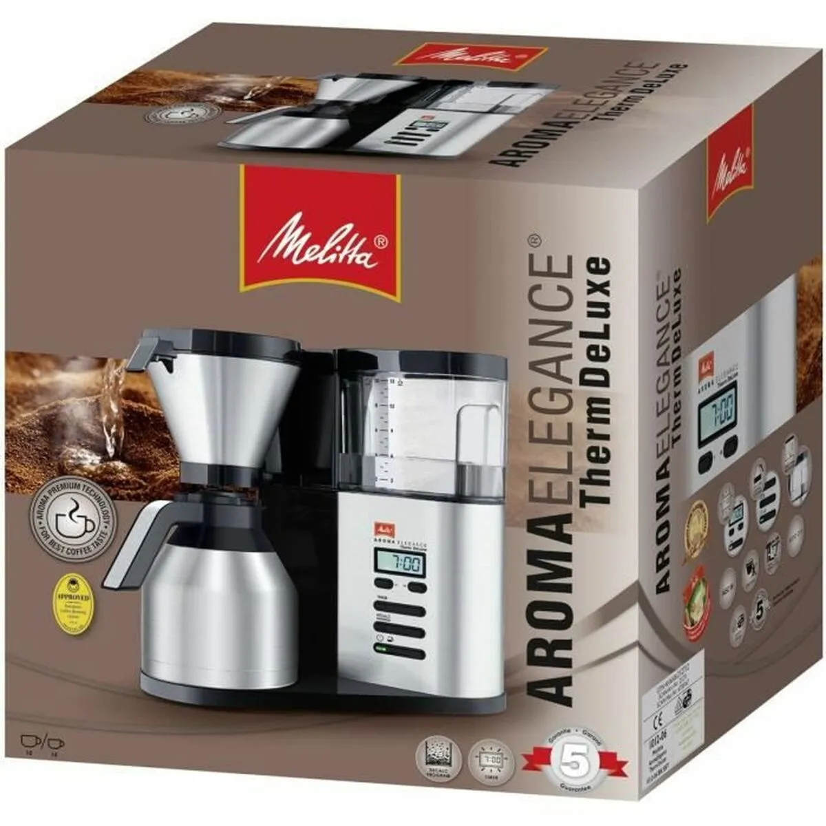 Caffettiera Americana Melitta Aroma Elegance Therm DeLuxe 1012-06 1450 W