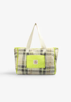 CHECKED FLEECE BAG