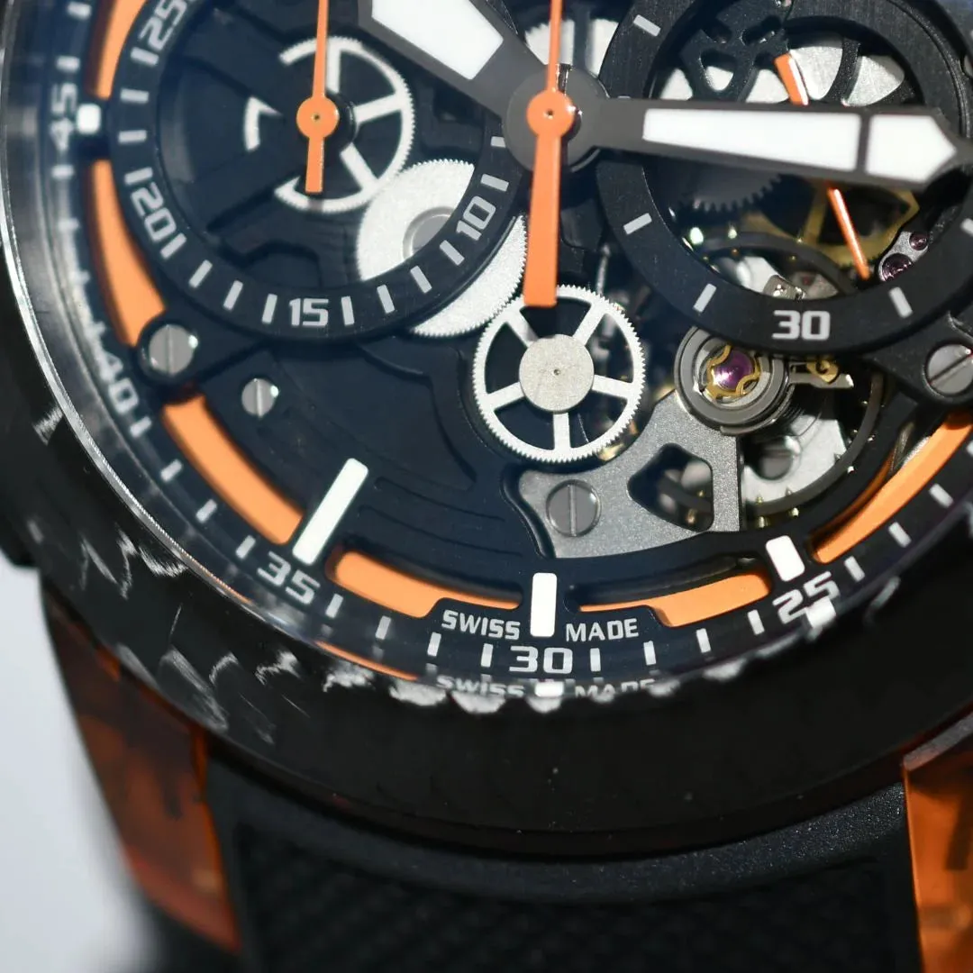 CHRONOFIGHTER SUPERLIGHT CARBON SKELETON - TRANSLUCENT ORANGE 2CCCK.O01A