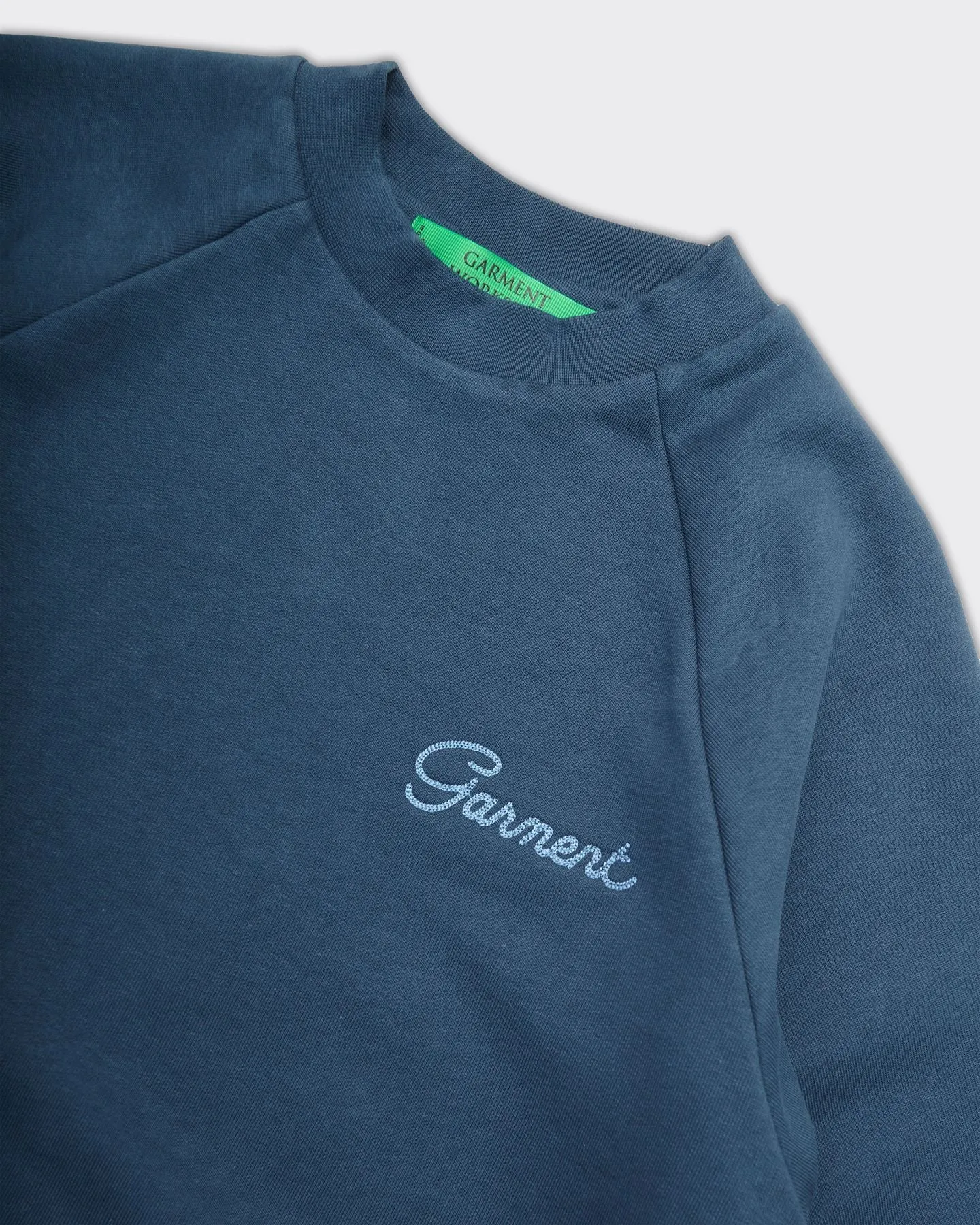 Crewneck Double Layer Logo Navy