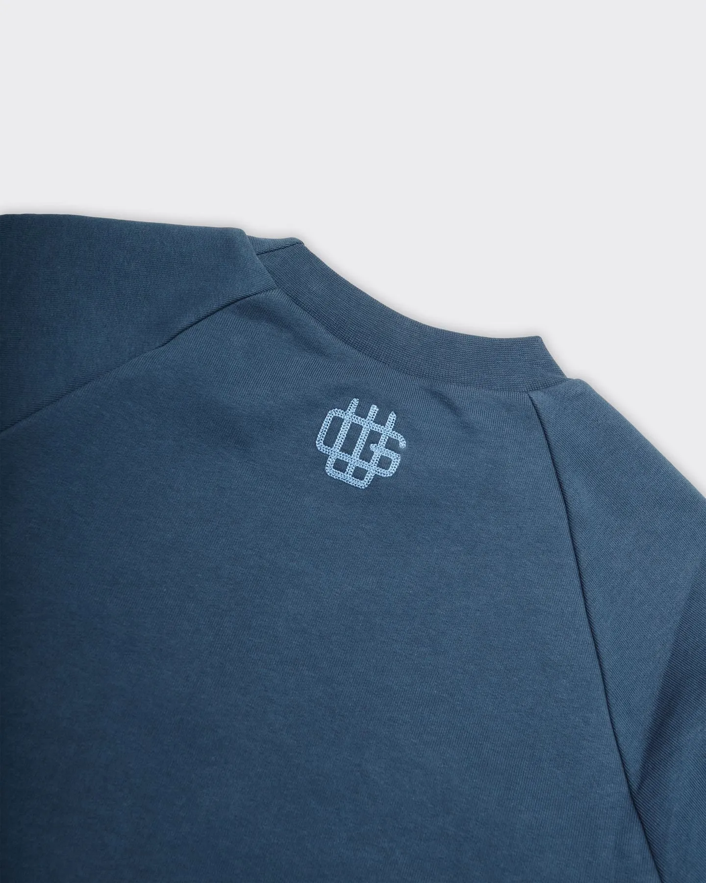 Crewneck Double Layer Logo Navy