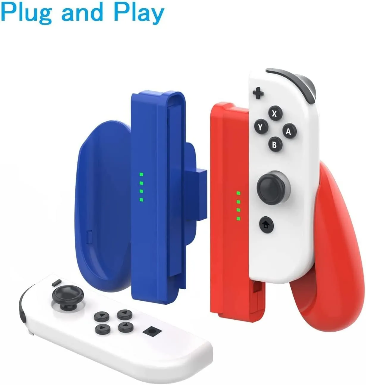 DOYO Joy-Con (L-R)gamepad Controller Handle Grip Removable Design Led Light Status Display