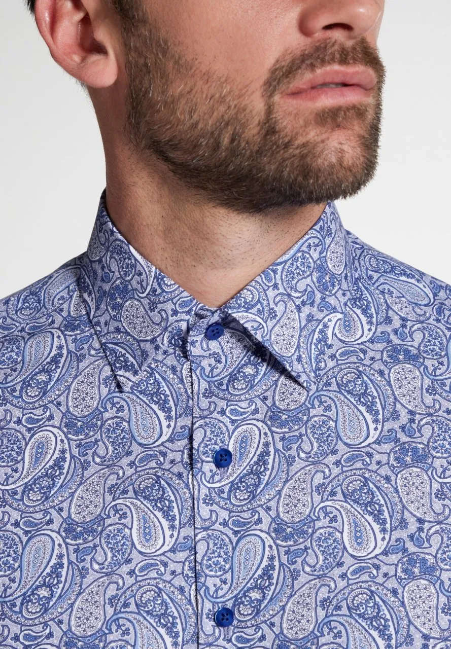 ETERNA - Chemise paisley manches longues Modern Fit