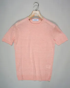 Gran Sasso Linen T-Shirt / Light Pink