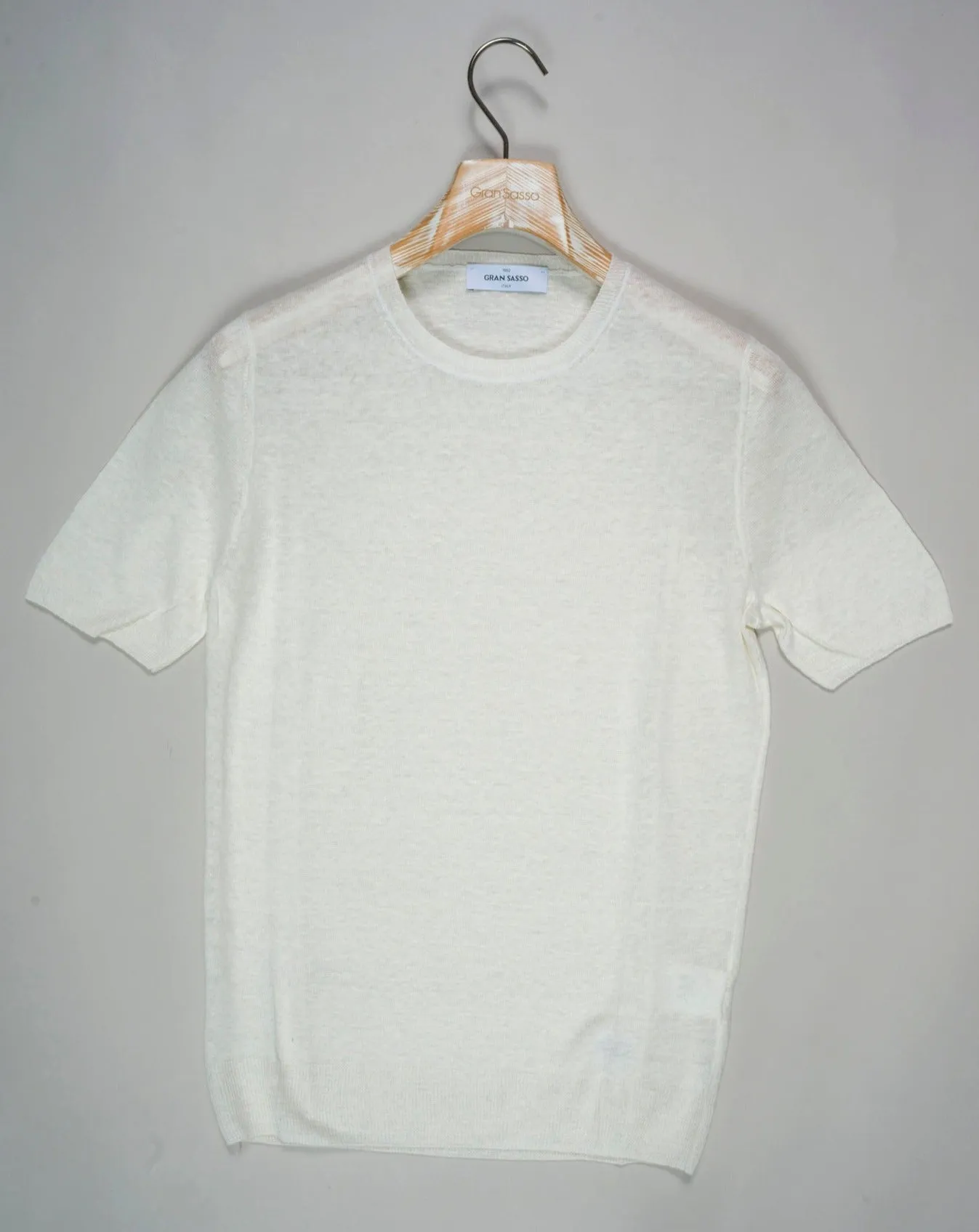 Gran Sasso Linen T-Shirt / White