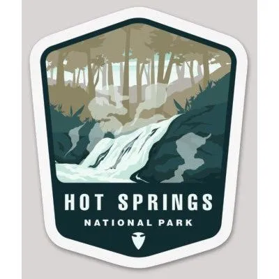 Hot Springs National Park Die Cut Sticker