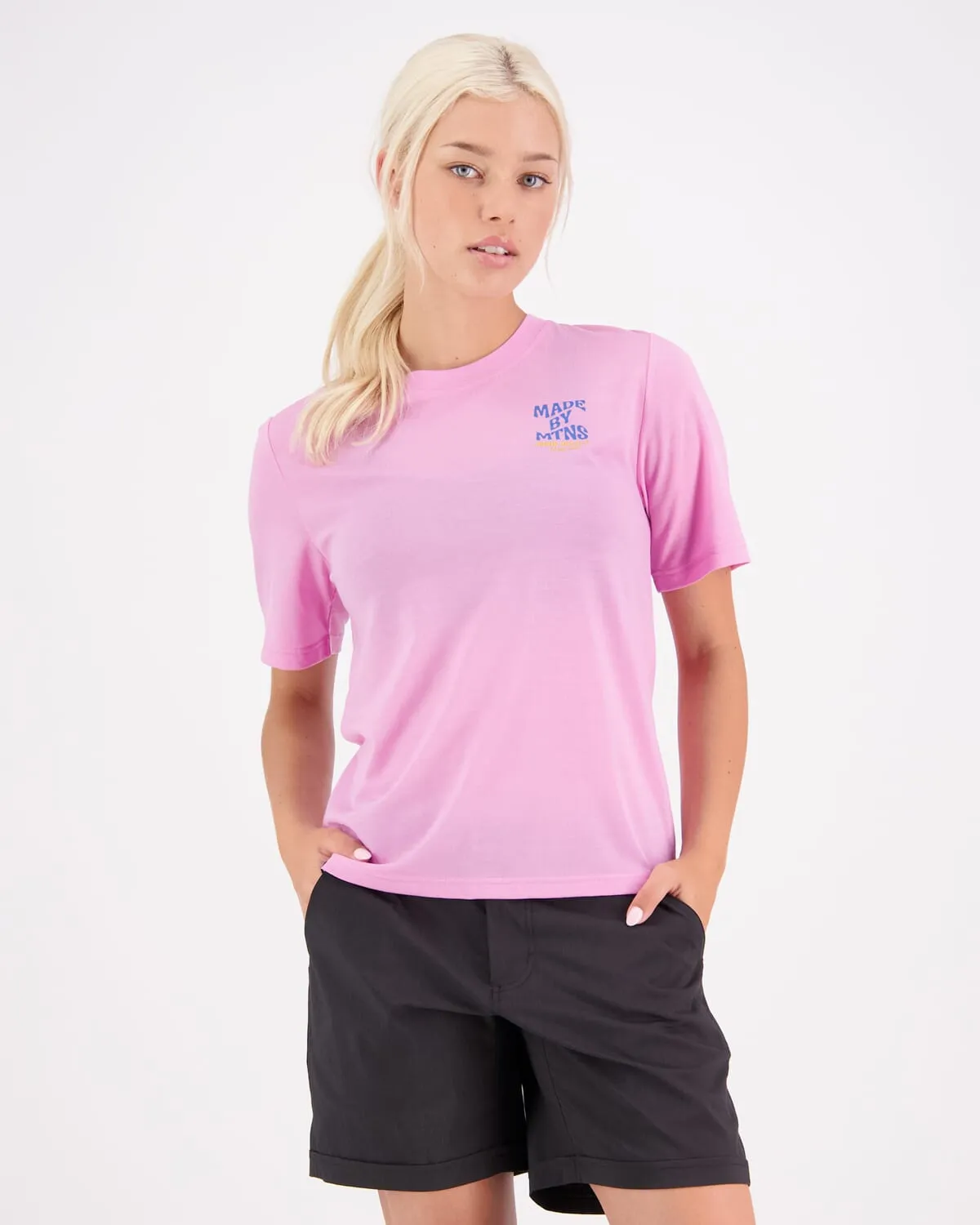 Icon Merino T-Shirt - Pop Pink