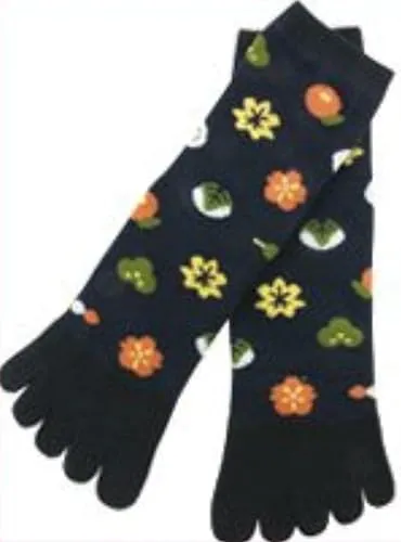 Japan Ninja 5toe Socks Japanese Confectionery Kyoto Kurochiku CLEARANCE USA