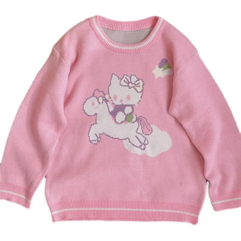 Japanese forest cute sweater by99612