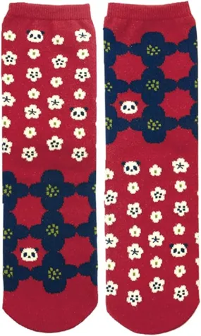 Japanese Samurai Ninja Socks Design Plum and Peony CLEARANCE USA