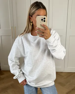 KENNY - Oversized Crewneck Sweatshirt in Grey