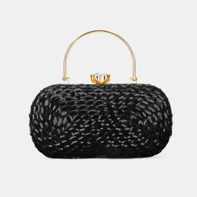 Lavie Luxe Jewel Black Medium Women's Frame Clutch