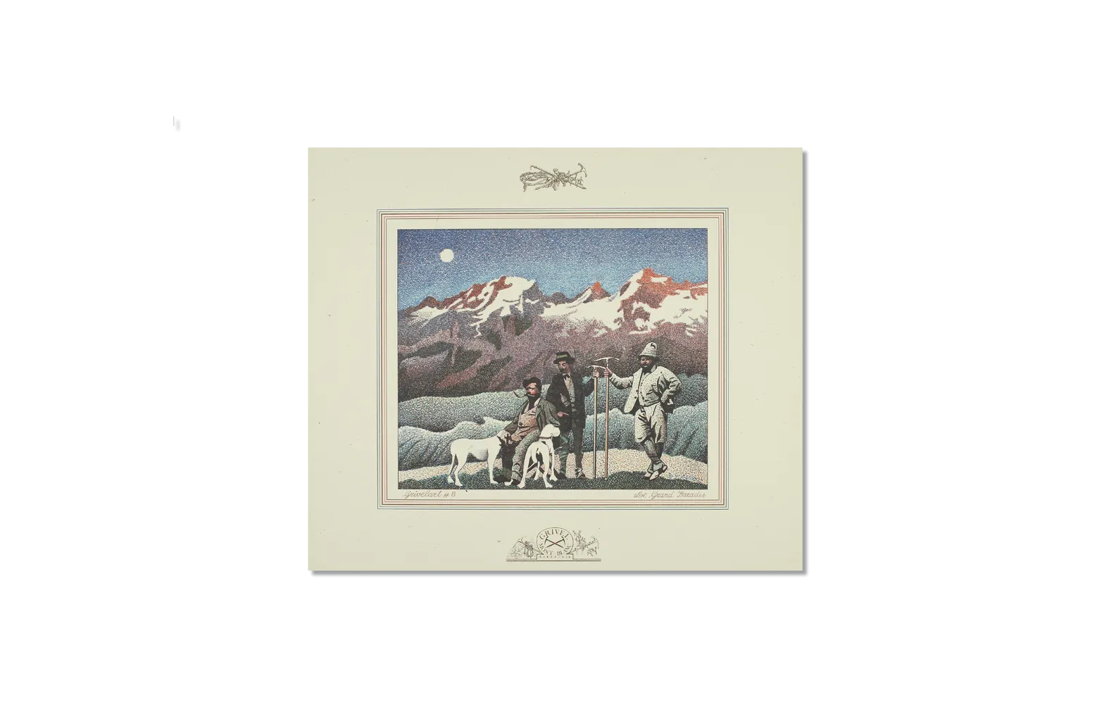 Lithographic print: Gran Paradiso