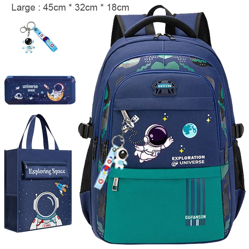 New Waterproof Children's Backpack Boys Girls Primary Schoolbag Large-Capacity Orthopedic Bookbag Kids Backpack Mochila Infantil