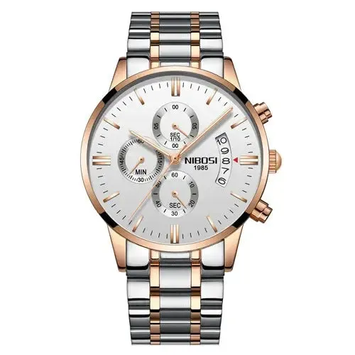 NIBOSI- Reloj masculino nformal de cuarzo, reloj de pulsera para hombre, militar de cuarzo, pulsera Saat