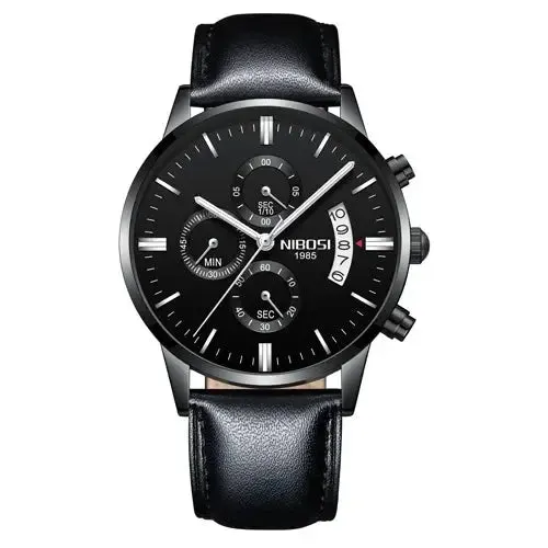 NIBOSI- Reloj masculino nformal de cuarzo, reloj de pulsera para hombre, militar de cuarzo, pulsera Saat