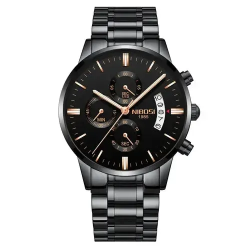 NIBOSI- Reloj masculino nformal de cuarzo, reloj de pulsera para hombre, militar de cuarzo, pulsera Saat