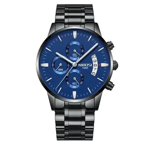 NIBOSI- Reloj masculino nformal de cuarzo, reloj de pulsera para hombre, militar de cuarzo, pulsera Saat