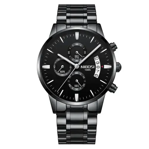 NIBOSI- Reloj masculino nformal de cuarzo, reloj de pulsera para hombre, militar de cuarzo, pulsera Saat