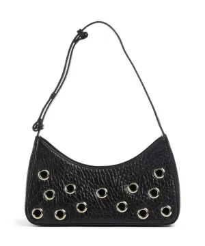 NUNOO | BOLSO MUJER | APOLLO 2 EYELET NEW ZEALAND BLACK W GOLD | NEGRO