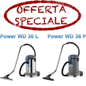 "POWER WD 36 P/L" ASPIRAPOLVERE WIRBEL 1250W ASPIRATORE SOLIDI - LIQUIDI