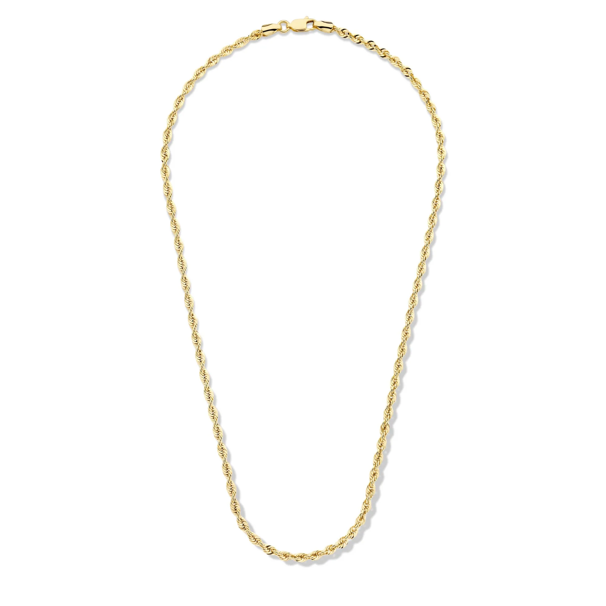 Rivoli Violette 14 karat gold necklace with twist