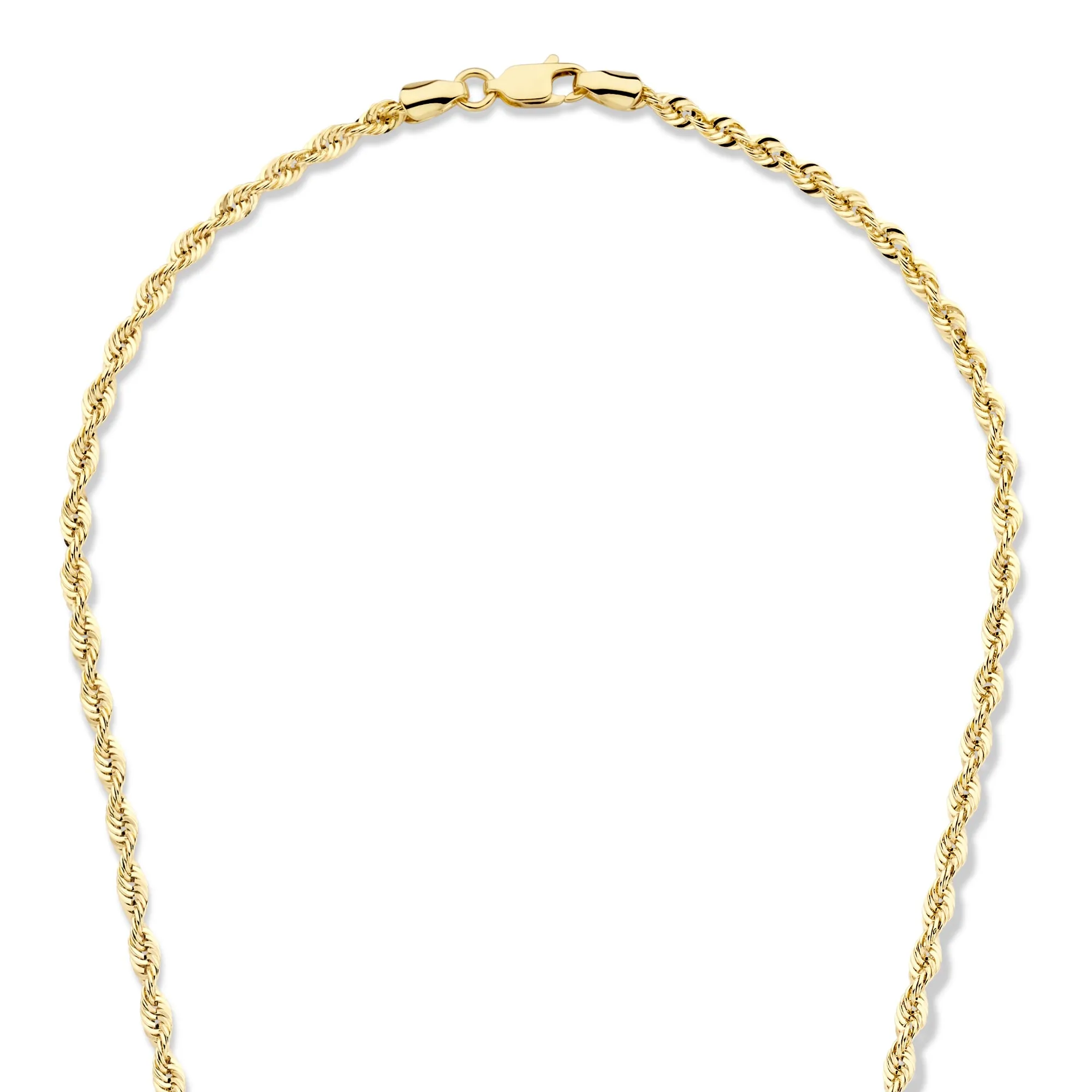 Rivoli Violette 14 karat gold necklace with twist