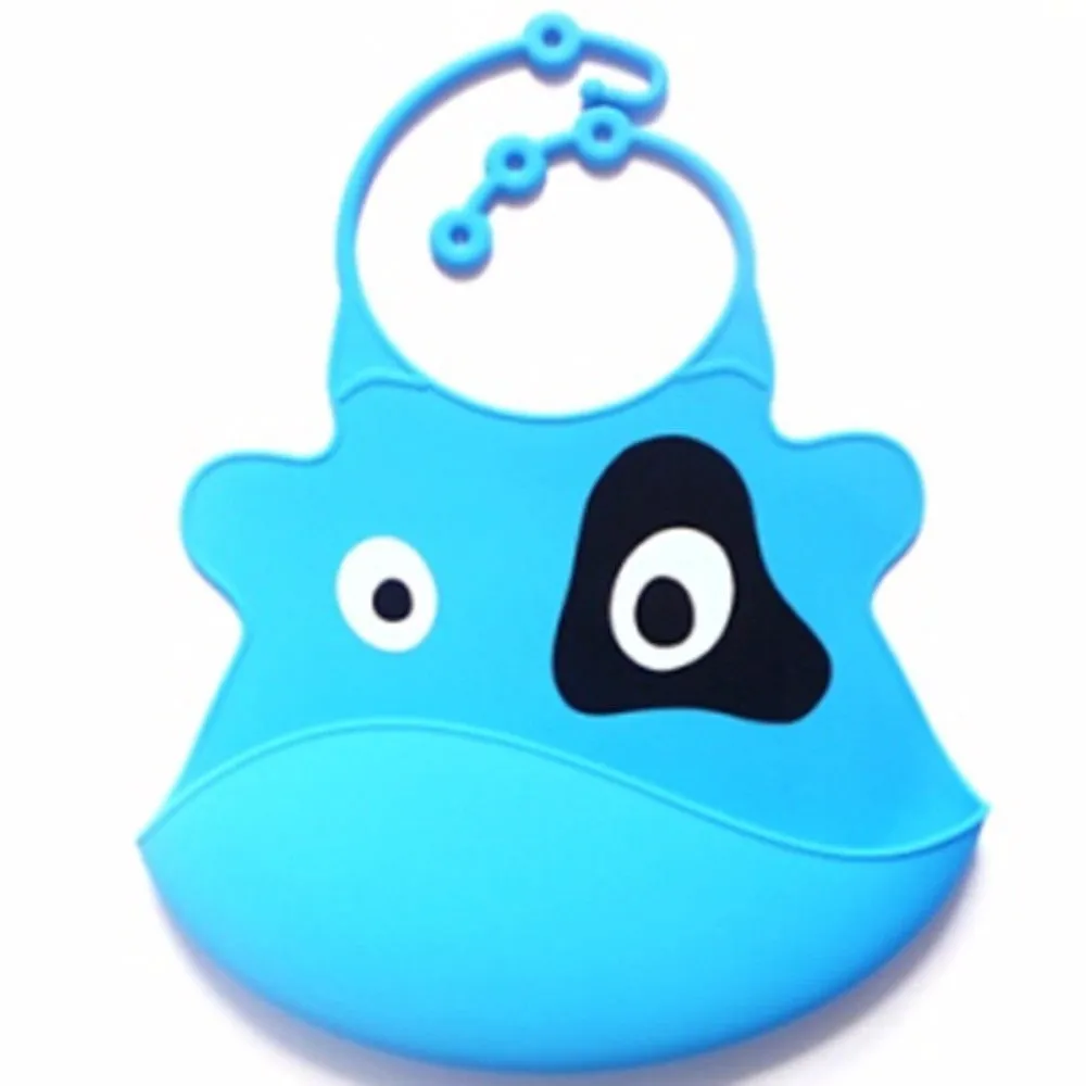 Soft Silicone Waterproof Cartoon Baby Bibs - MuqGew