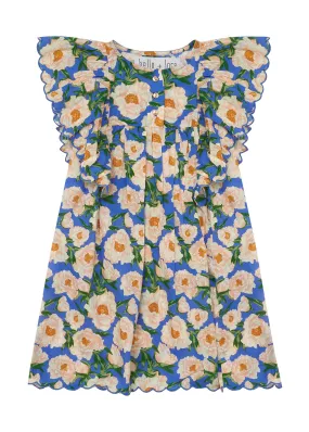 Sophia Dress-Soirée Bouquet Bondi Blue