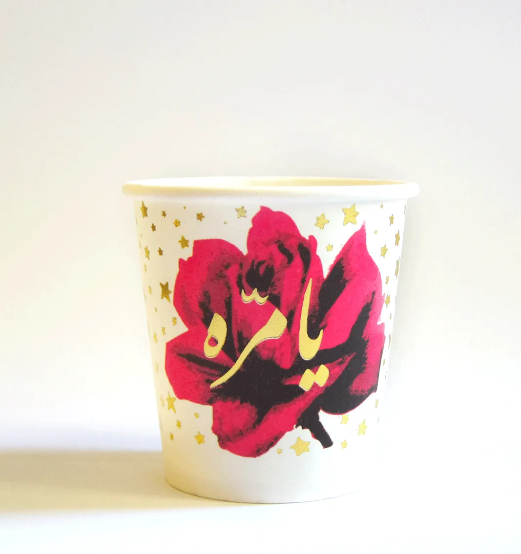 Stars & Roses  | Set of 40 Paper Cups