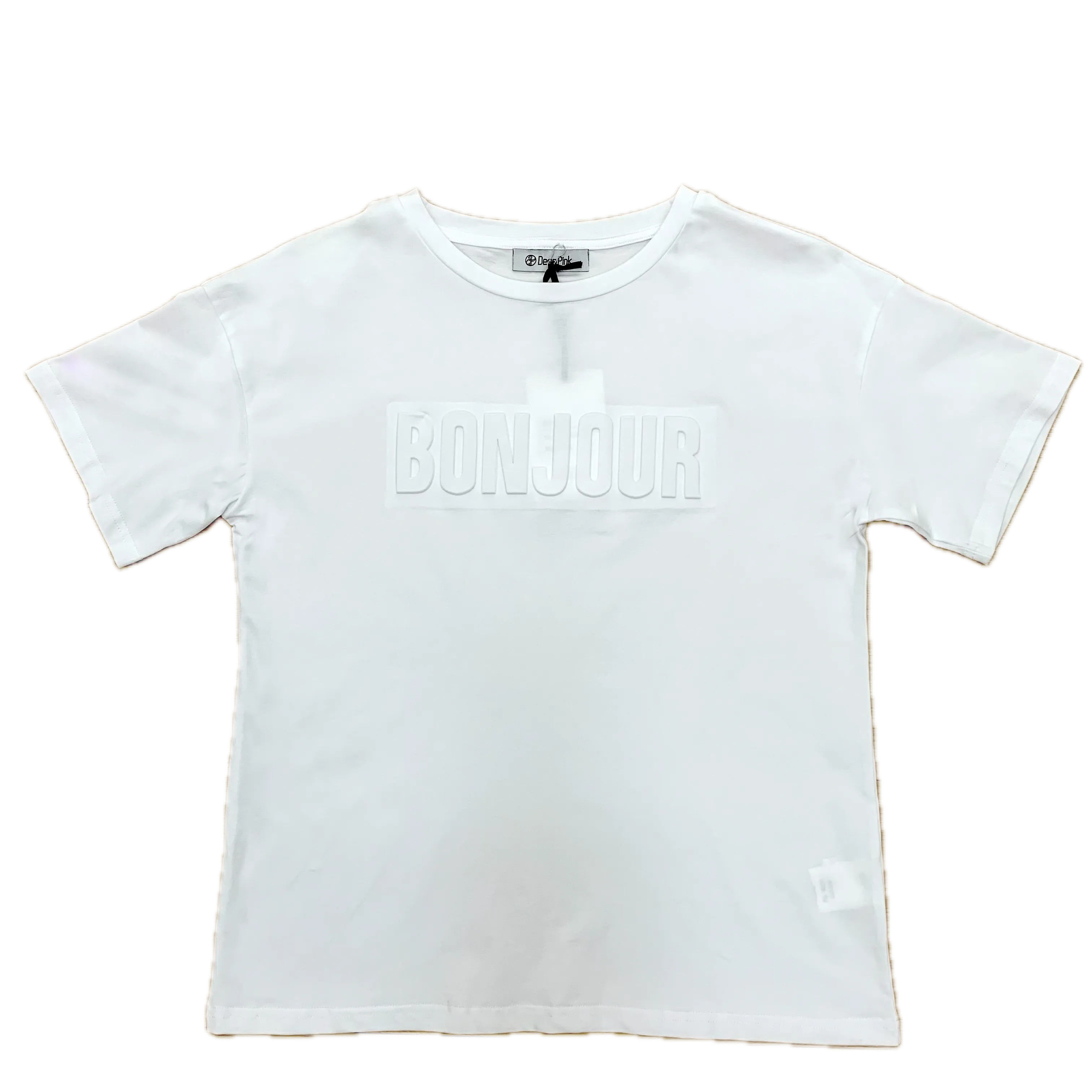 T-Shirt Donna con stampa "Bonjour"