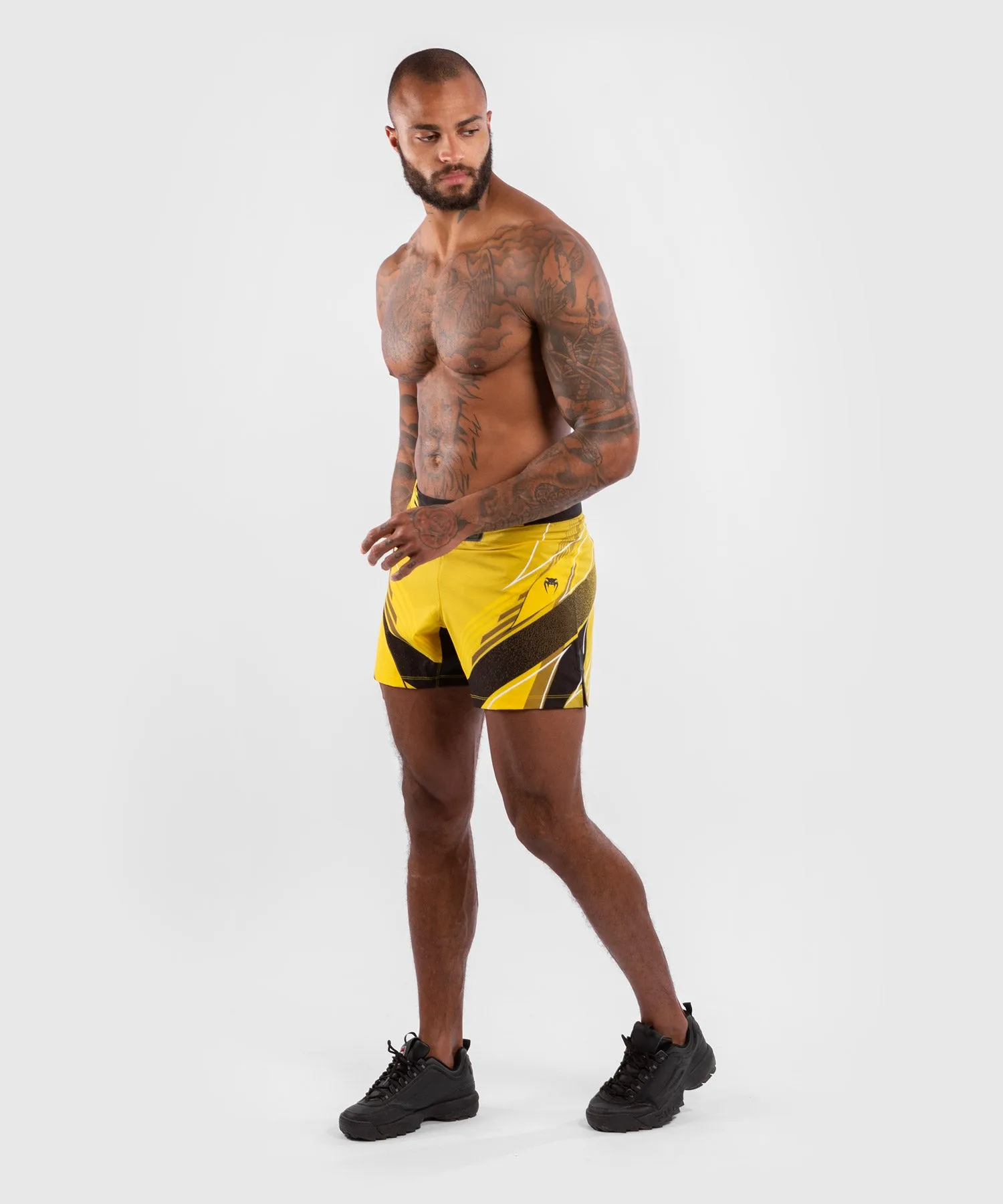 UFC Venum Authentic Fight Night Men's Shorts - Short Fit - Yellow