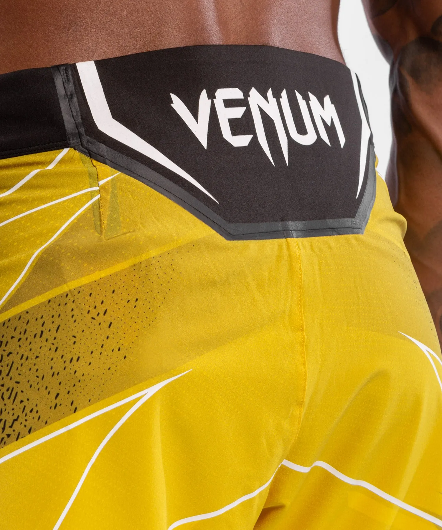 UFC Venum Authentic Fight Night Men's Shorts - Short Fit - Yellow